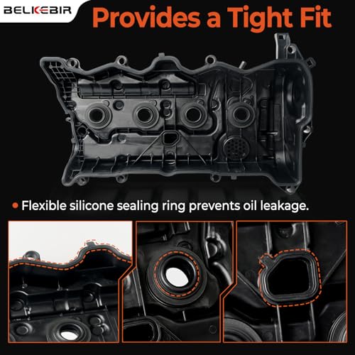 BELKEBIR Engine Valve Cover with Gasket Compatible with 2013-2017 Honda Accord 2015-2019 Honda CR-V 2.4L Replace 12310-RDF-A01, 12310RDFA01 - Image 5