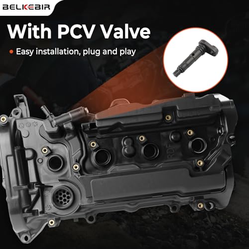 BELKEBIR Engine Valve Cover with Gasket Compatible with 2013-2017 Honda Accord 2015-2019 Honda CR-V 2.4L Replace 12310-RDF-A01, 12310RDFA01 - Image 3