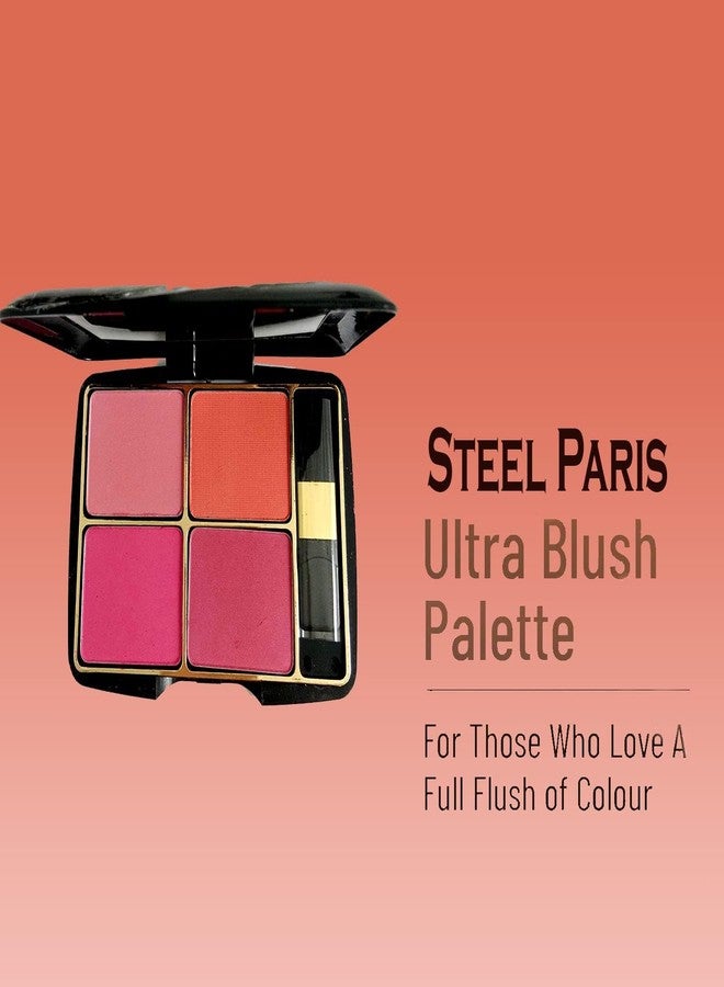 Glamezone 4 IN 1 BLUSHER PALETTE FOR WOMEN AND GIRLS (MULTICOLOR) (Multicolor) - Image 3