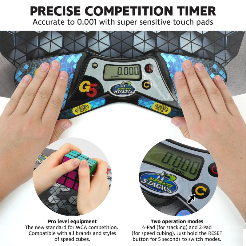 Speed Stacks | Cubing Pack (G5 Timer and Mat) | Accuracy to .001 Seconds | Designed for Competitive Cubing | Endorsed by The World Cubing Association - Image 3
