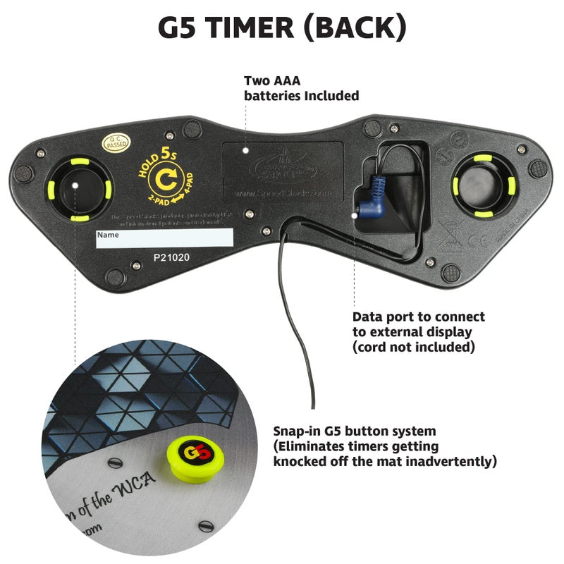 Speed Stacks | Cubing Pack (G5 Timer and Mat) | Accuracy to .001 Seconds | Designed for Competitive Cubing | Endorsed by The World Cubing Association - Image 4