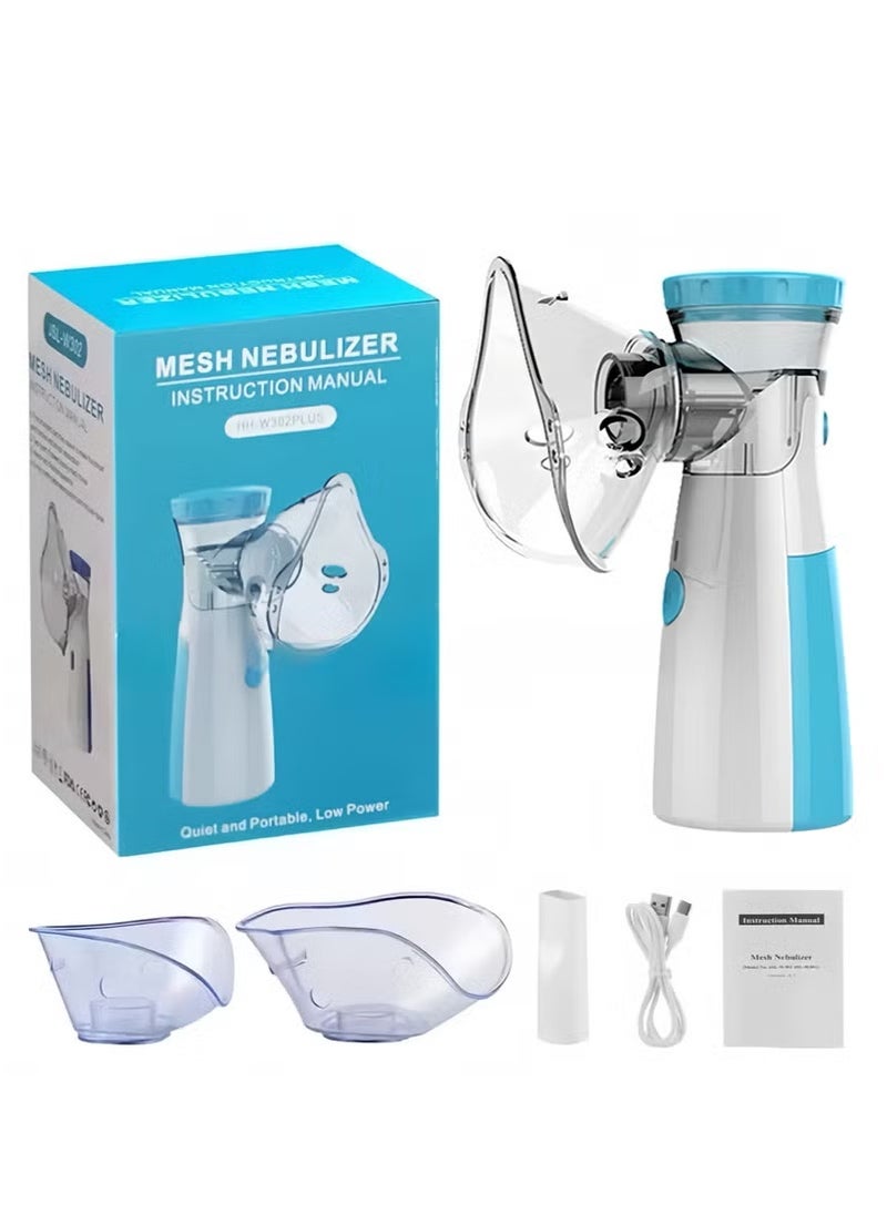 Generic - Portable Nebulizer Machine,Mini Vaporizers,USB Rechargeable Handheld Mesh Inhaler,Two Ways To Use For Adults And Children With Breathing Problems, For Home Office Outdoor - Image 1