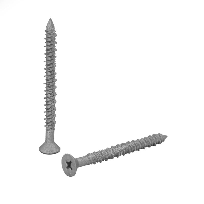 CONFAST 1/4" x 2-1/4" Concrete Screws 410 Stainless Steel Phillips Flat Countersunk with Concrete Drill Bit for Anchoring to Masonry, Block or Brick (50 per Box) - Image 2