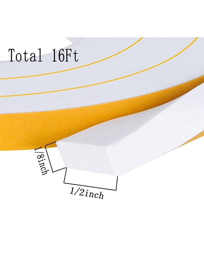 Strong Adhesive Weather Stripping, Seal Foam Tape, Self-adhesive Foam Strips for Doors and Windows with Single-sided Adhesive Foam - Image 2