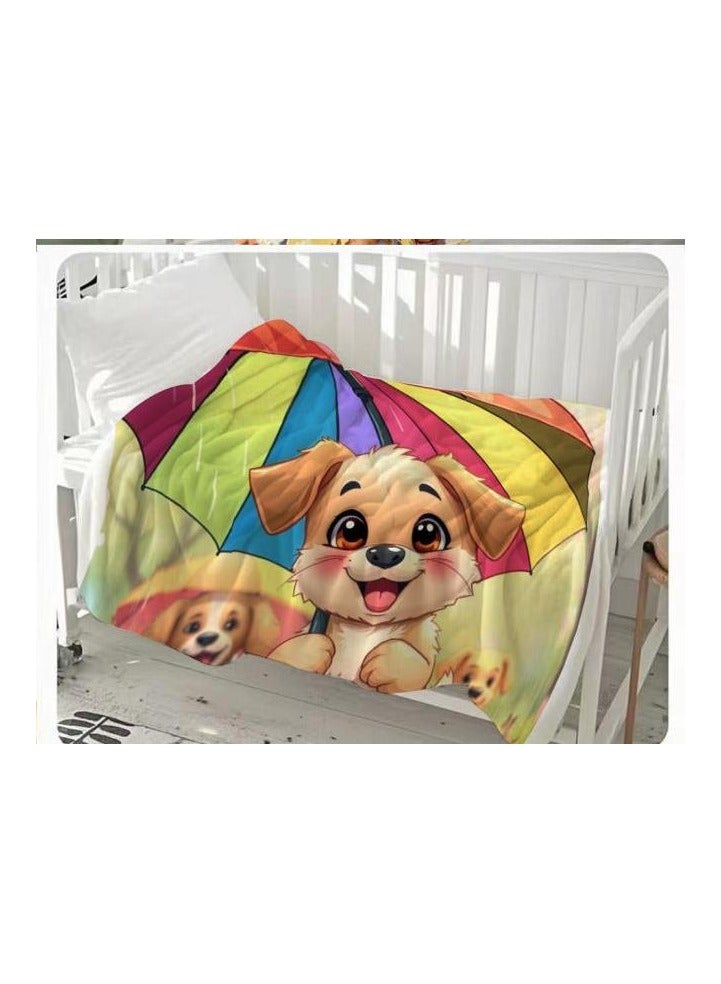 عام بطانية رقيقة من الفانيلا الكرتونية للأطفال أو الطلاب (دافئة ومريحة ومناسبة للنوم والألعاب) 100 سم * 150 سم - 473 - Image 1