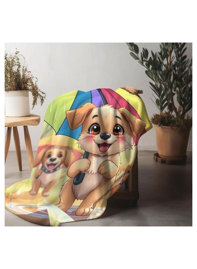 عام بطانية رقيقة من الفانيلا الكرتونية للأطفال أو الطلاب (دافئة ومريحة ومناسبة للنوم والألعاب) 100 سم * 150 سم - 473 - Image 4