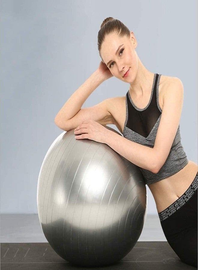 HaRvic Gym Ball with Foot Pump for Women and Men Workout Yoga Ball for Balance Stability Training, Birthing Ball for Pregnancy, Fitness (55 Cm) - Image 2