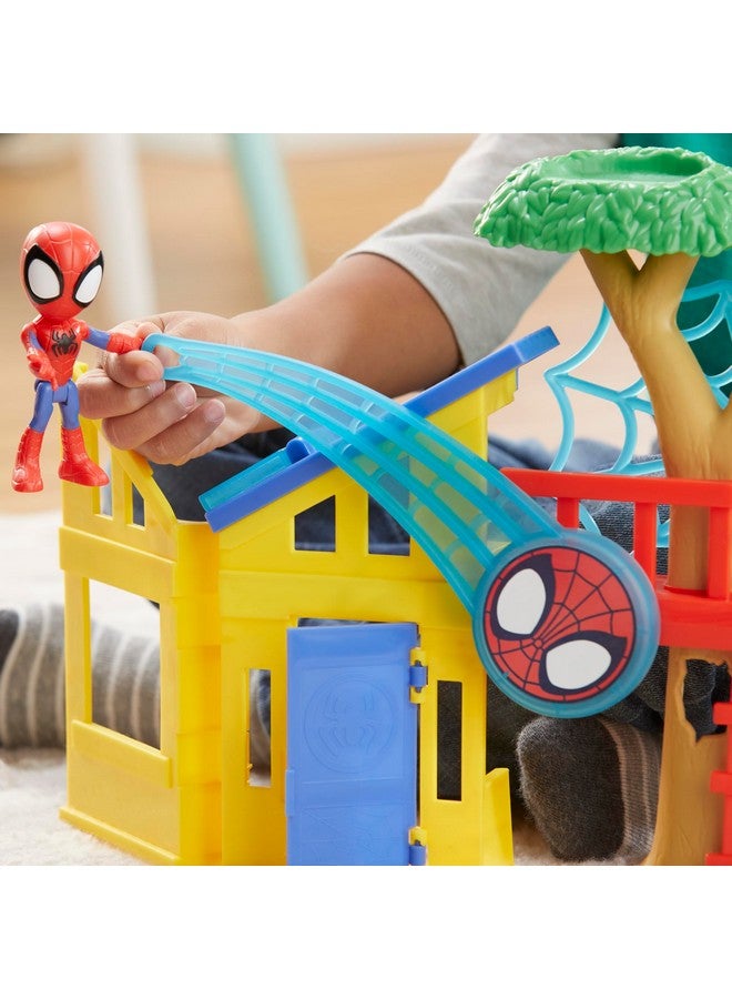 Spidey and his Amazing Friends Spidey Playground Playset, Includes 4-Inch Action Figure, Marvel Super Hero Toys for Kids 3 and Up - Image 4