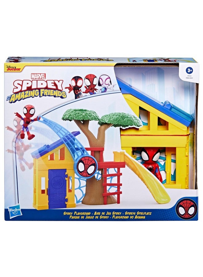 Spidey and his Amazing Friends Spidey Playground Playset, Includes 4-Inch Action Figure, Marvel Super Hero Toys for Kids 3 and Up - Image 2