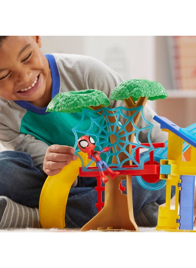Spidey and his Amazing Friends Spidey Playground Playset, Includes 4-Inch Action Figure, Marvel Super Hero Toys for Kids 3 and Up - Image 5