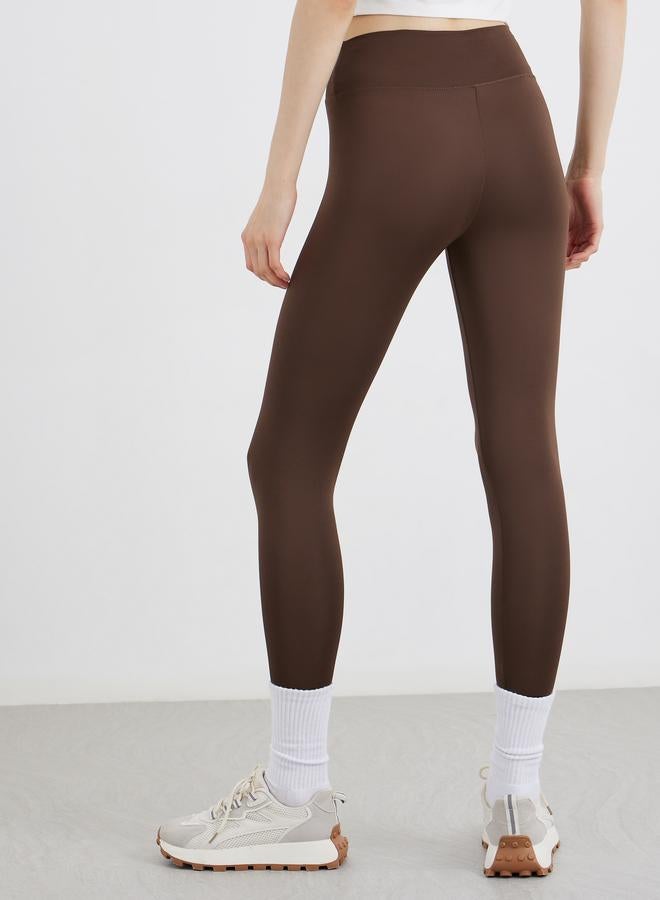 Take Two Styli Solid Elastic Waist Leggings - Image 5
