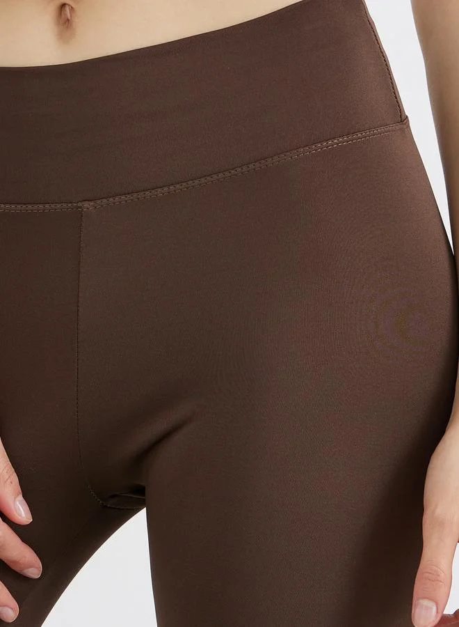 Take Two Take Two Solid Elastic Waist Leggings