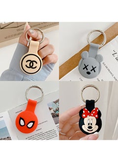 Generic Customized Processing For Airtag Protective Case For Apple Airtag Protective Case Silicone Case Keychain Positioning-Color:Mi QI  - Image 4