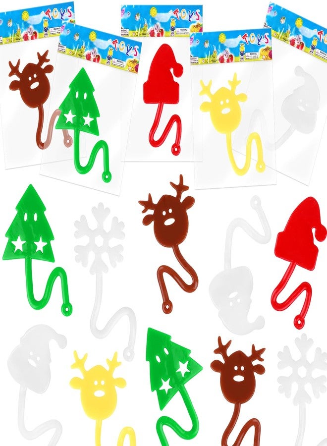 DERAYEE 30PCS Christmas Sticky Hands Toys, Christmas Stretchy Sticky Toys Stocking Stuffers Holiday Party Bag Fillers for Kids Boys Girls Xmas Party Classroom Rewards Gifts - Image 1
