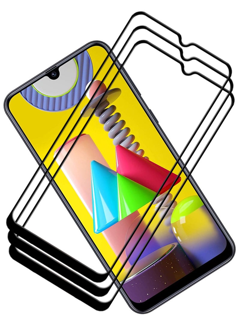 ACLIX 3 Pieces Antistatic ESD Dustproof Premium Quality High Definition Tempered Glass Screen Protector Designed For Samsung Galaxy M31 - Image 1