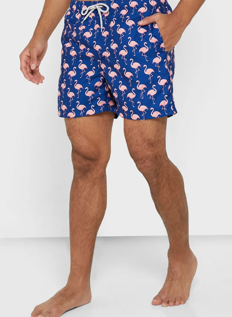 Seventy Five Flamingo Swimshorts