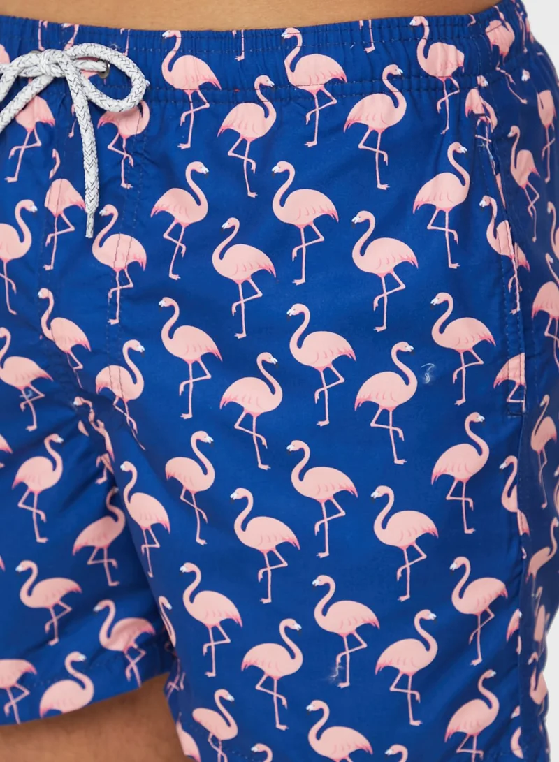 Seventy Five Flamingo Swimshorts