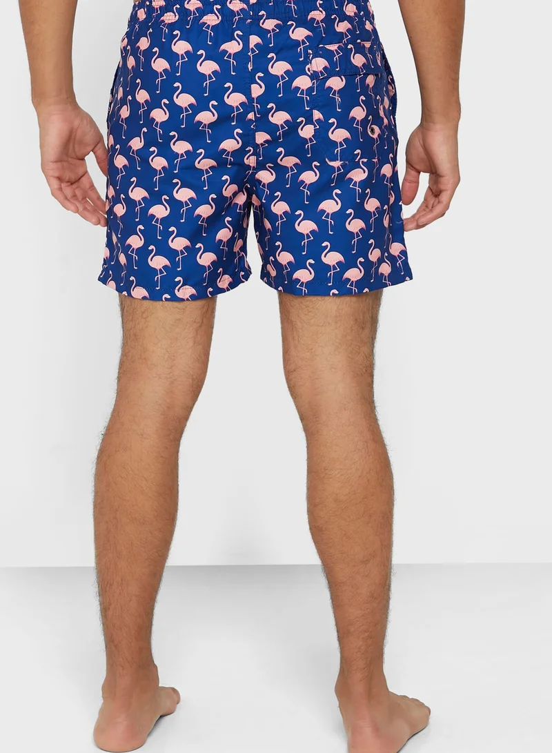 Seventy Five Flamingo Swimshorts