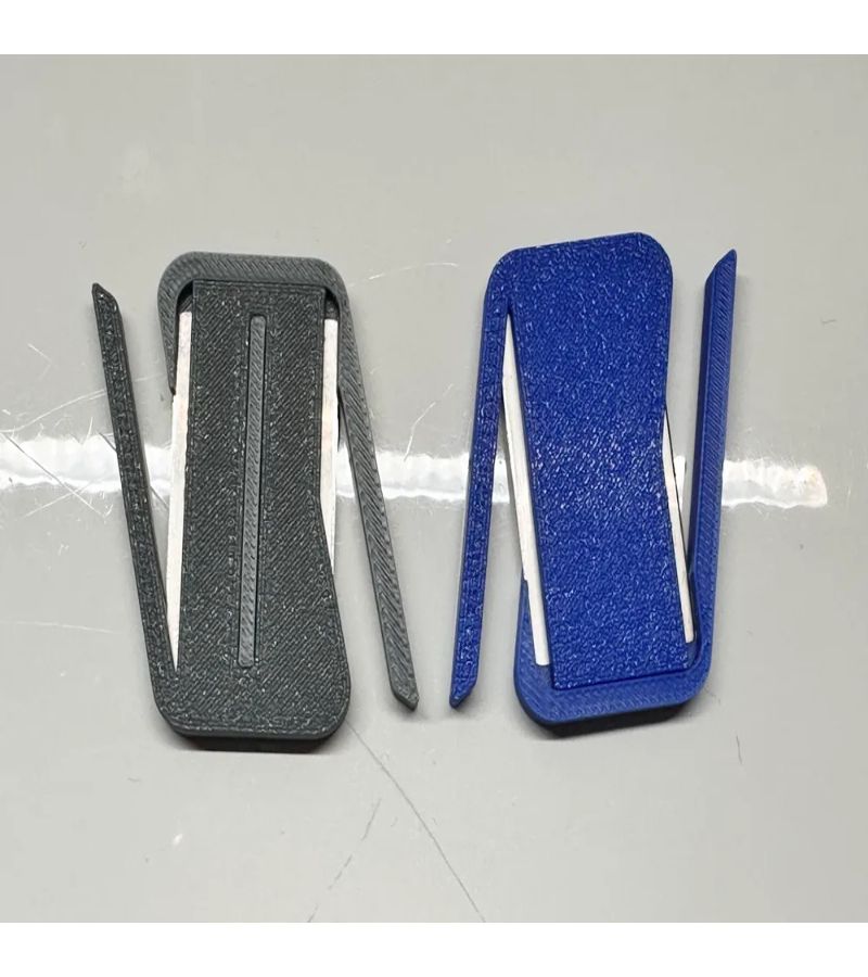 Grey Safety Razor Blade Cutter Holder Precision Trimming Tool For Fine Tasks - Image 4