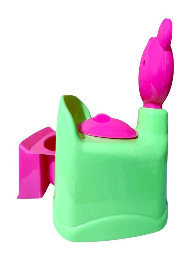 MOLTRES - POPPINS Baby Potty Training Toilet Seat with Removable Tray, Lid For Boy And Girl Kids (Age 6 Mths to 3 Year) Potty Seat/Potty Box (Green) - Image 5