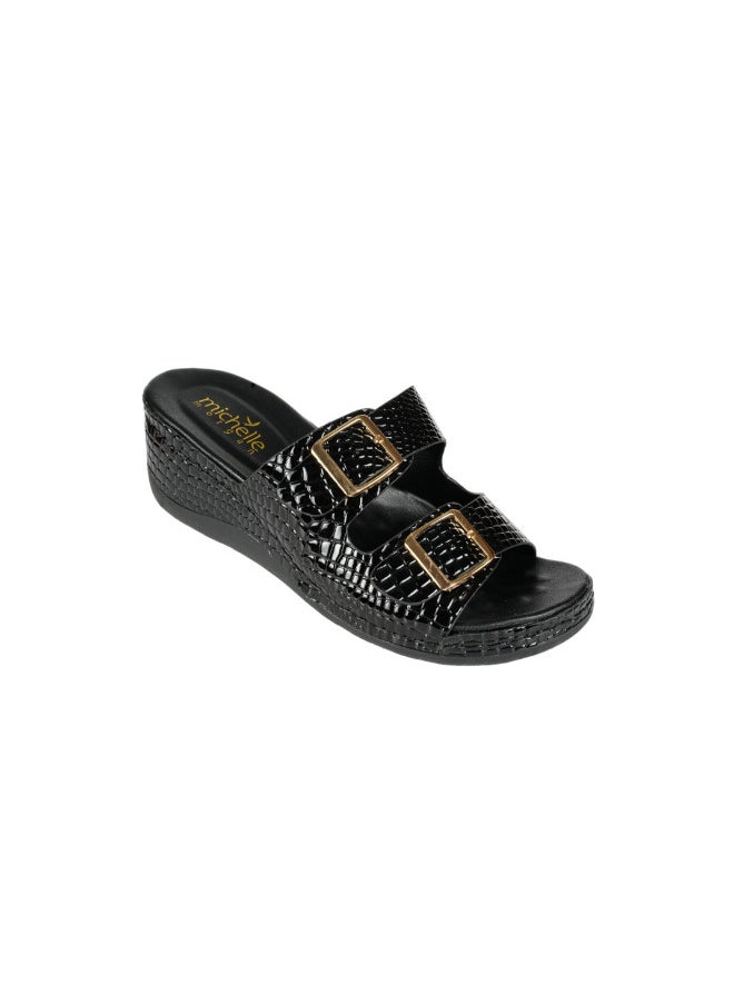 Michelle Morgan 092-2816 Michelle Morgan Ladies Casual Sandals 314F7803 Black  - Image 1