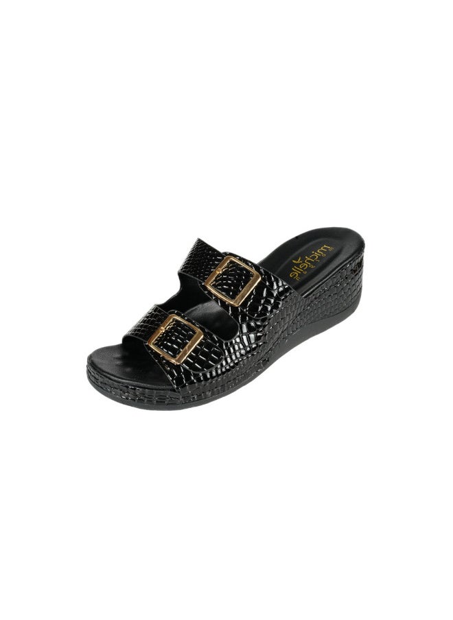 Michelle Morgan 092-2816 Michelle Morgan Ladies Casual Sandals 314F7803 Black  - Image 3