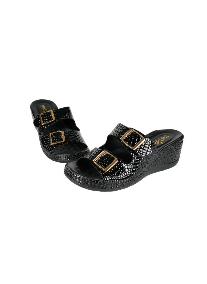 Michelle Morgan 092-2816 Michelle Morgan Ladies Casual Sandals 314F7803 Black  - Image 2