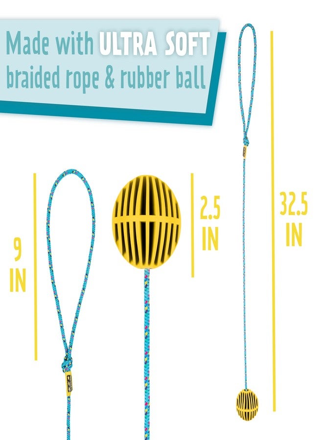 Just Jump It Original Retro Ankle Skipper Skip Ball Jumping and Skipping Toy for Exercise and Agility for Ages 4 and Up - Yellow - Image 3
