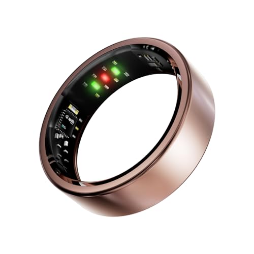 Victormont Titanium Smart Ring, Sleep & Activity Tracking Ring with Heart Rate, HRV, Stress Insights, 7-Day Battery Life, No Subscription, IP68 Waterproof, iOS & Android Compatible (Rose Gold, 7) - Image 1