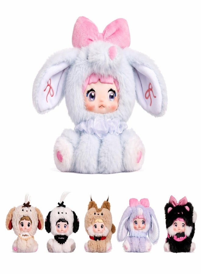 POP JOY Nommi Plush Blind Box Toy Figure Sitting Zoo Series Soft Vinyl Stuffed Collectible Pendant Keychain Figures Cute Animal Surprise Mystery Gift Teen Adult 3+ Single Box - Image 1