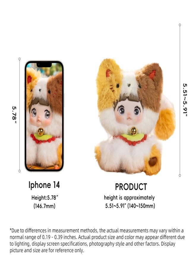 POP JOY Nommi Plush Blind Box Toy Figure Sitting Zoo Series Soft Vinyl Stuffed Collectible Pendant Keychain Figures Cute Animal Surprise Mystery Gift Teen Adult 3+ Single Box - Image 2