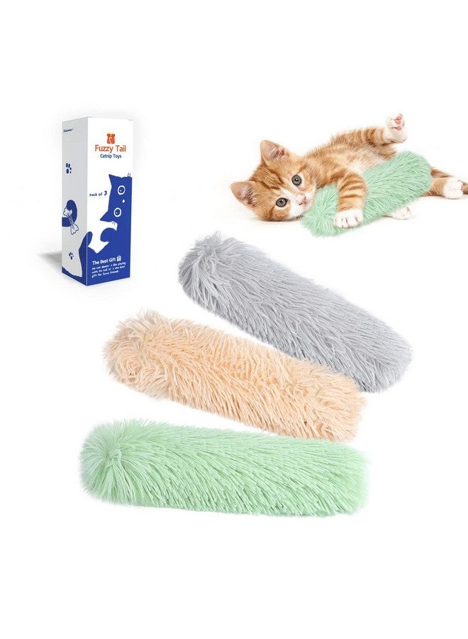 Potaroma Cat Toys Pillows, 3 Pack, Soft and Durable Crinkle Sound with Catnip Inside, Interactive Indoor Kitten Kicker, Promotes Kitty Exercise - Image 1