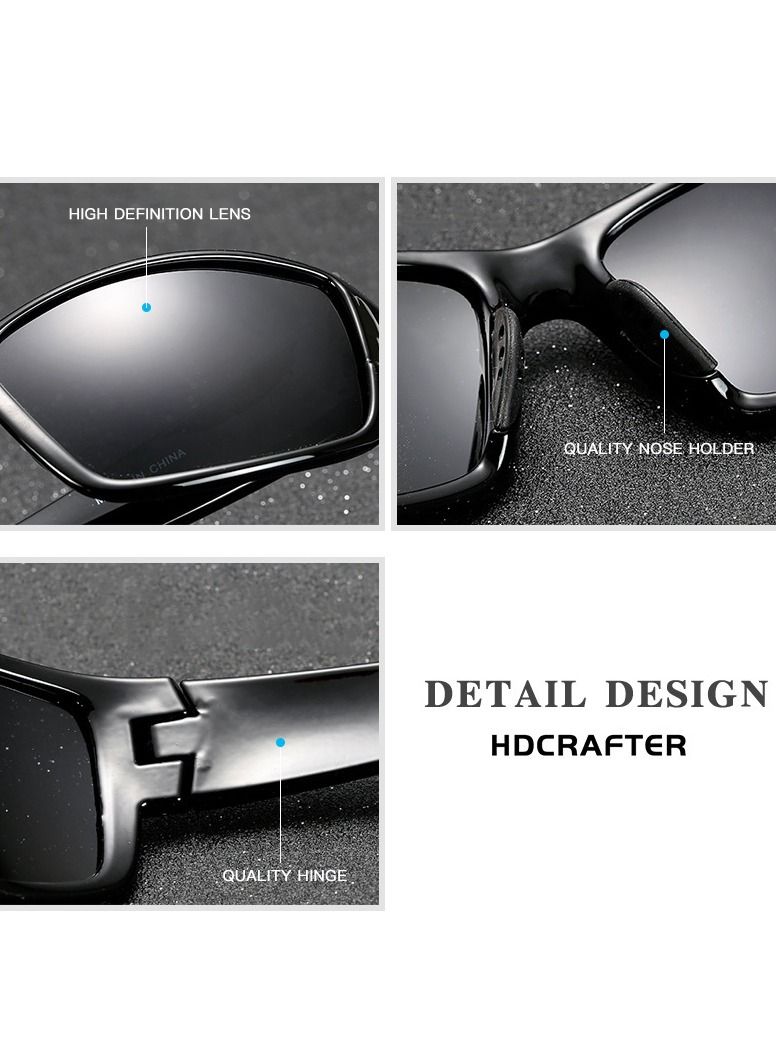 HDCRAFTER Outdoor Sports Wind and Eye Protection Polarized Sunglasses - Image 2