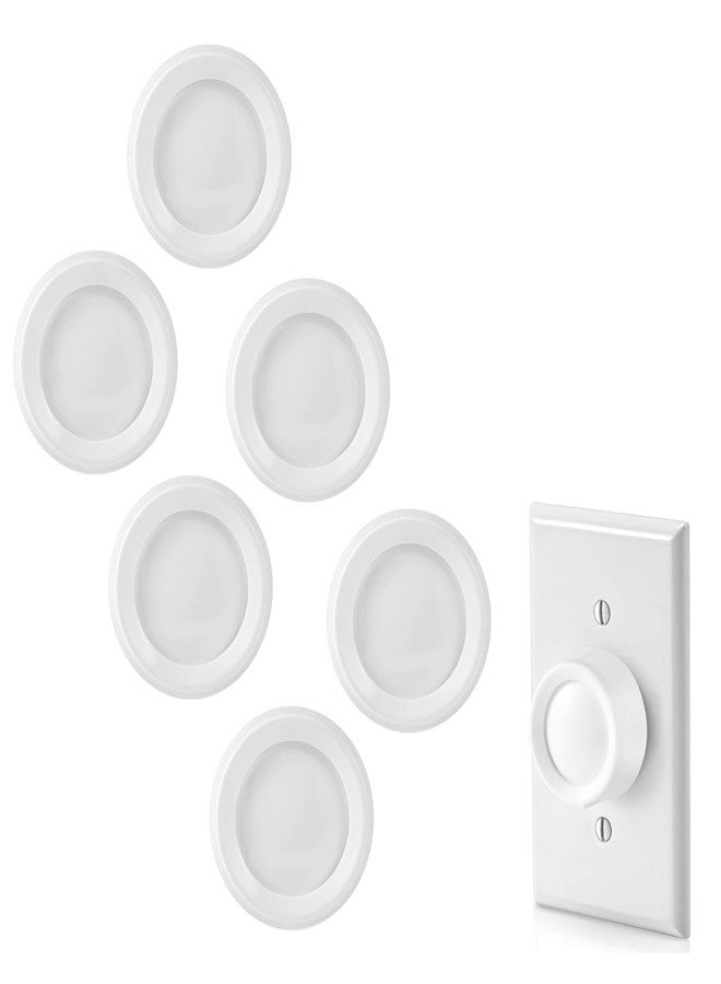 ANABIUP 6 PCS RK-WH Rotary Dimmer Knob Replacement for Rotary Dimmer Switch,Fan Control,White - Image 1