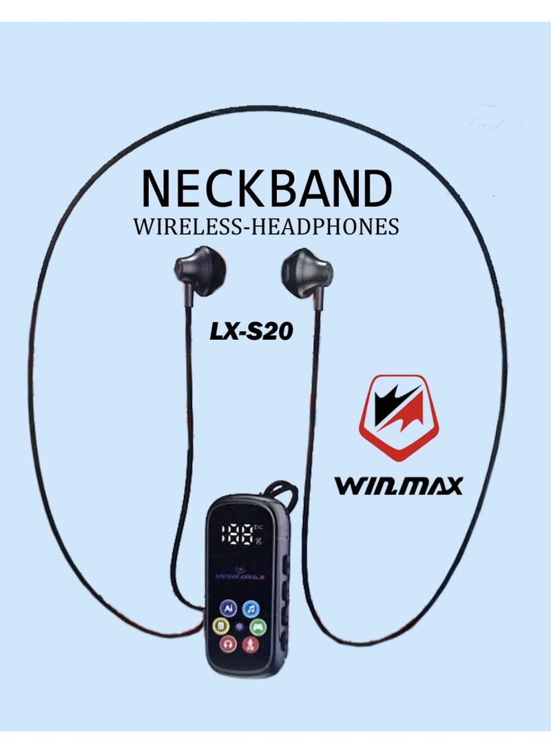 سماعات رأس لاسلكية تُعلق حول الرقبة