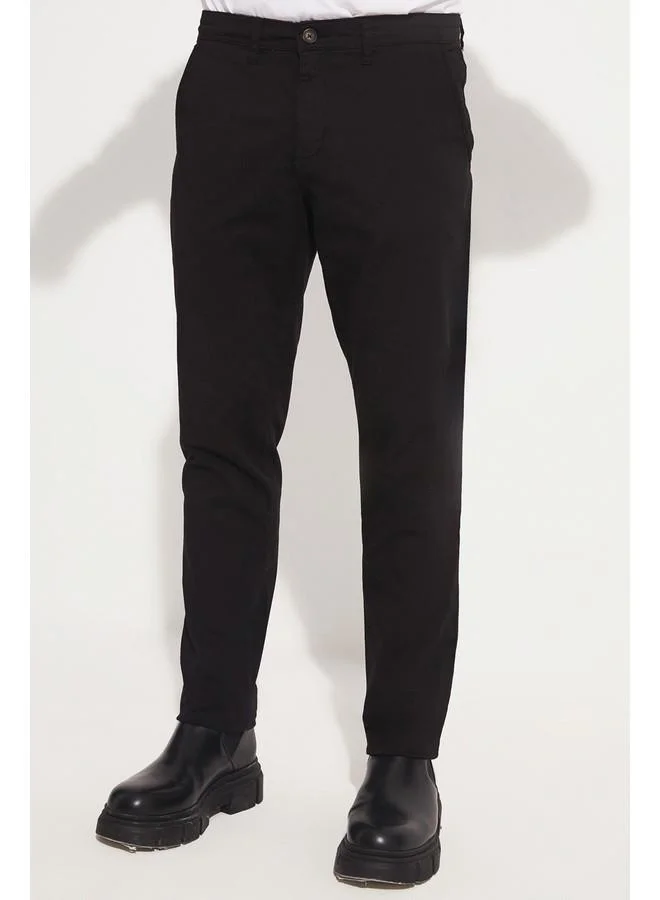 JUNE June Men's Side Pocket Trousers Black