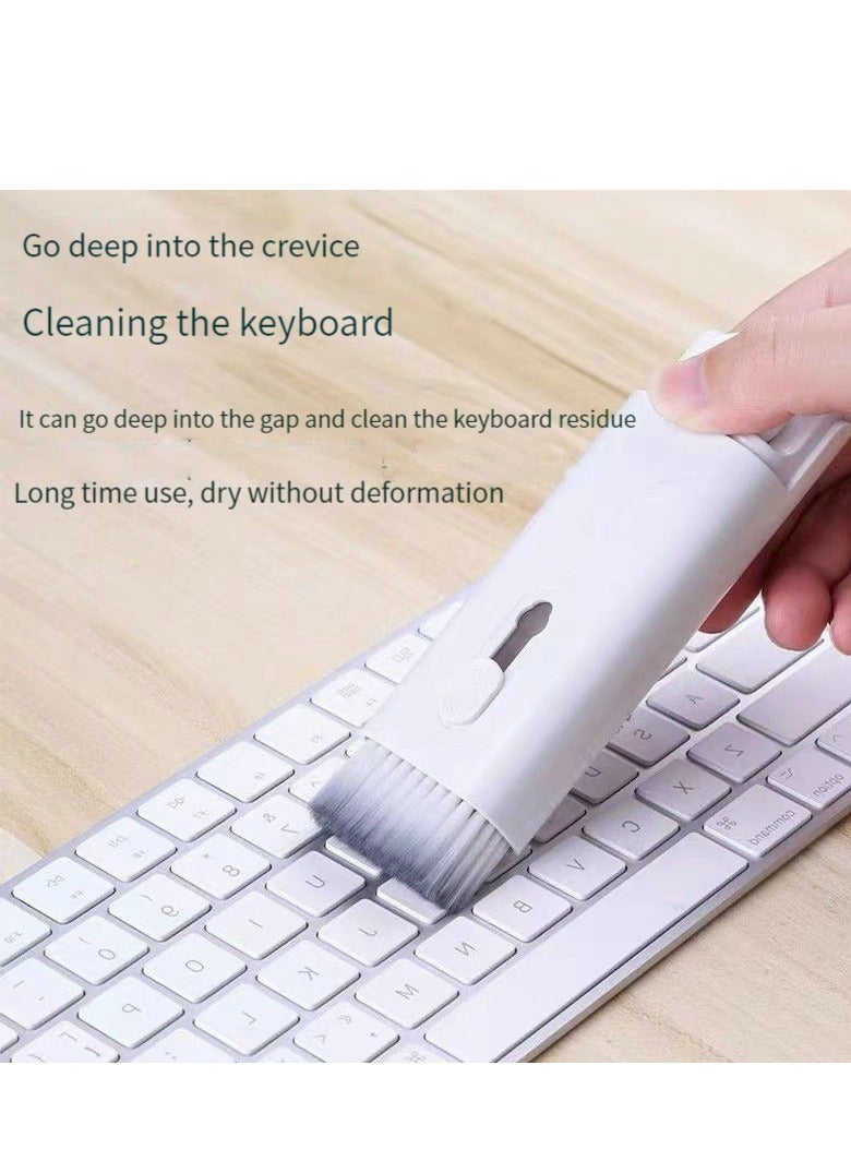 New 7-in-1 portable headset cleaning pen multi-function computer keyboard cleaning dust tool brush blue  - Image 5