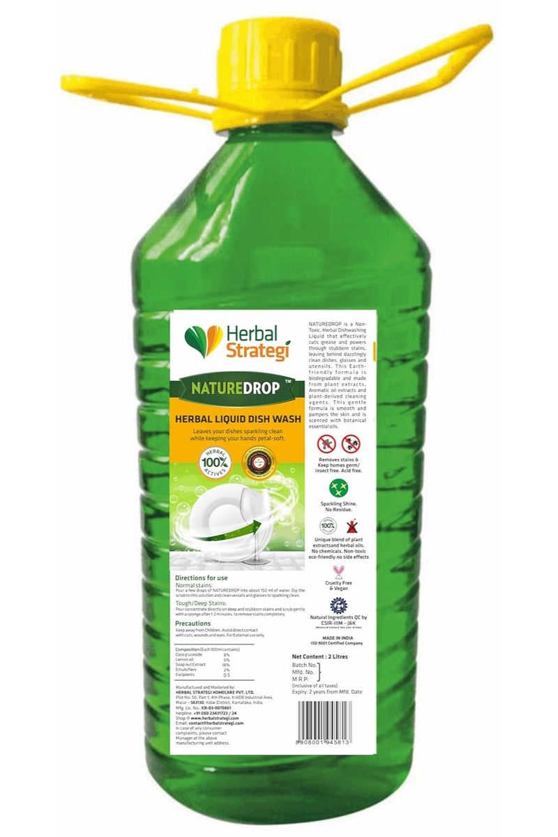 Herbal Strategi Herbal Strategi STRATEGI Herbal Liquid Dish Wash Refill 2 L - Image 1