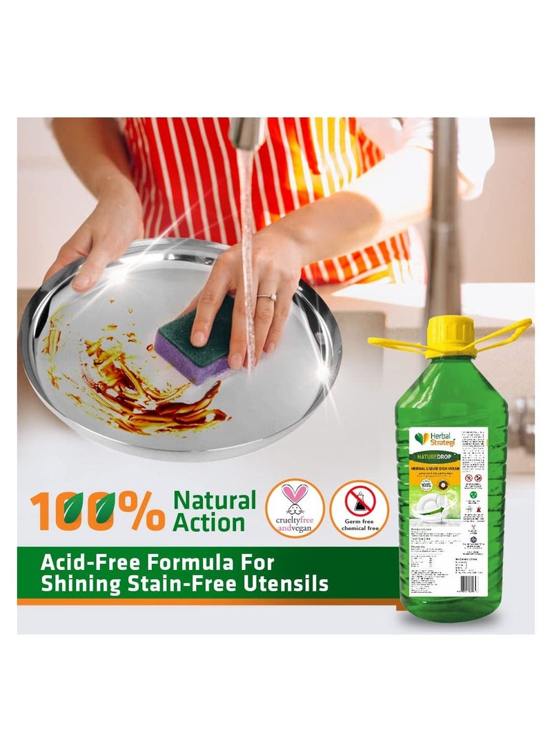 Herbal Strategi Herbal Strategi STRATEGI Herbal Liquid Dish Wash Refill 2 L - Image 4