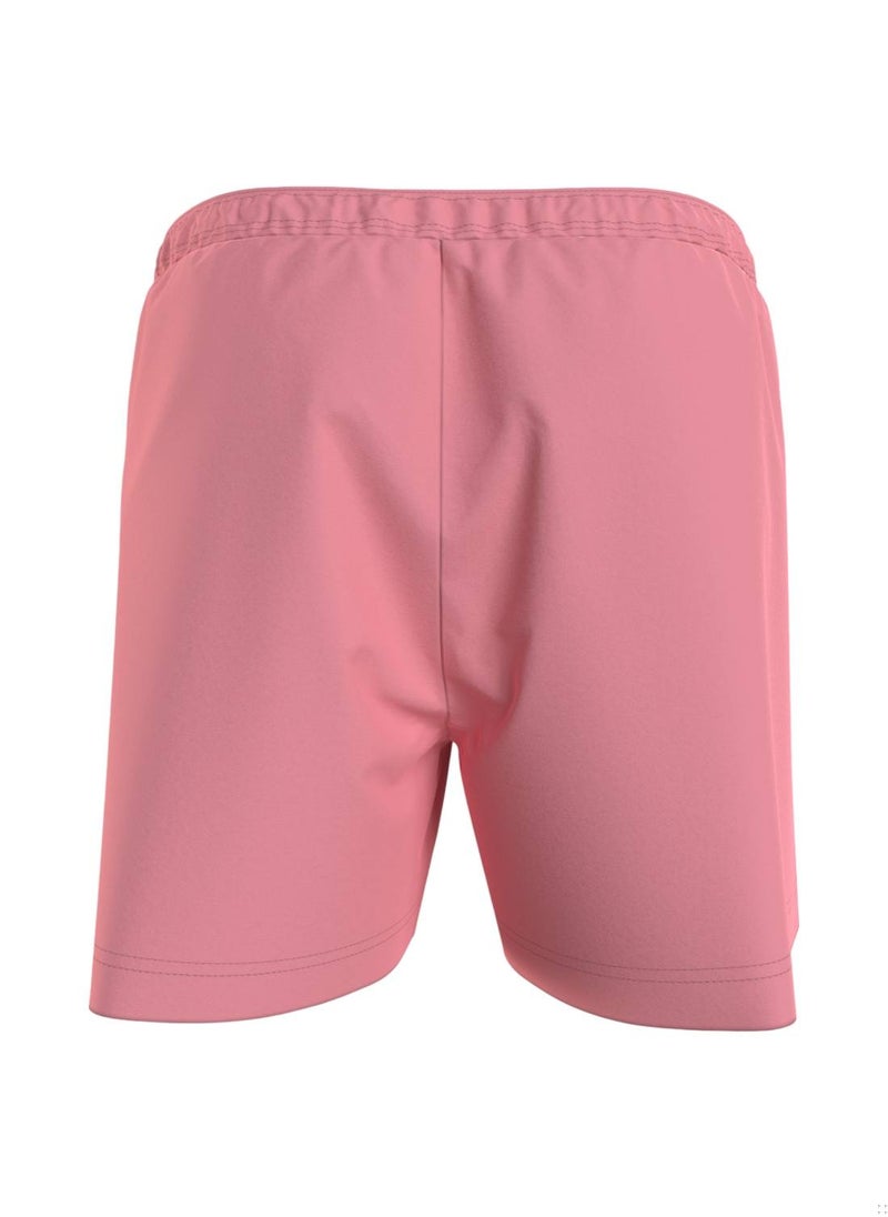 TOMMY JEANS Logo Drawstring Mid Length Slim Swim Shorts,  - Image 2
