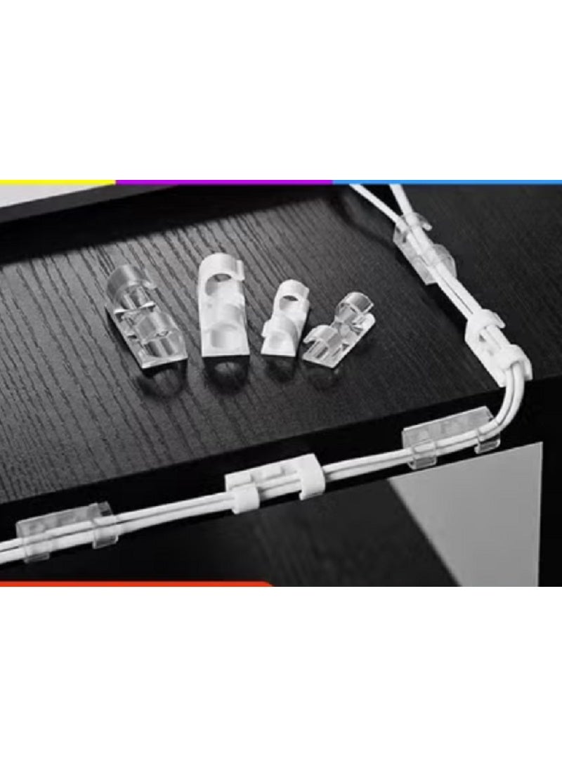 Transparent wire organizer consisting of 2 packs (each pack contains 20 pieces) - Image 3