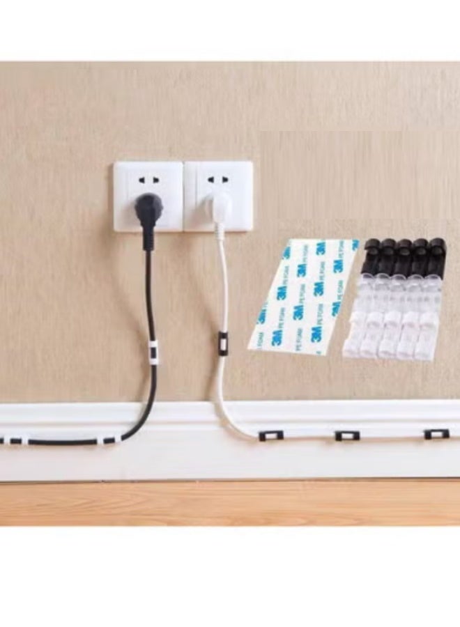 Transparent wire organizer consisting of 2 packs (each pack contains 20 pieces) - Image 2