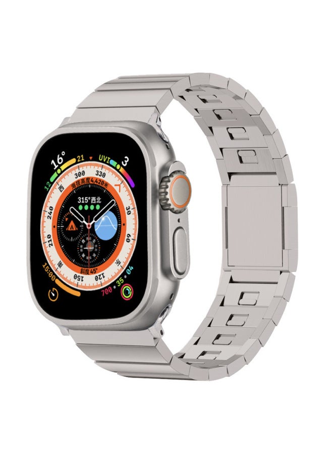New Applicable Apple Watch Ultra Magnetic Buckle Metal Strap 49mm Detachable Stainless Steel Strap For Apple Watch - Image 1