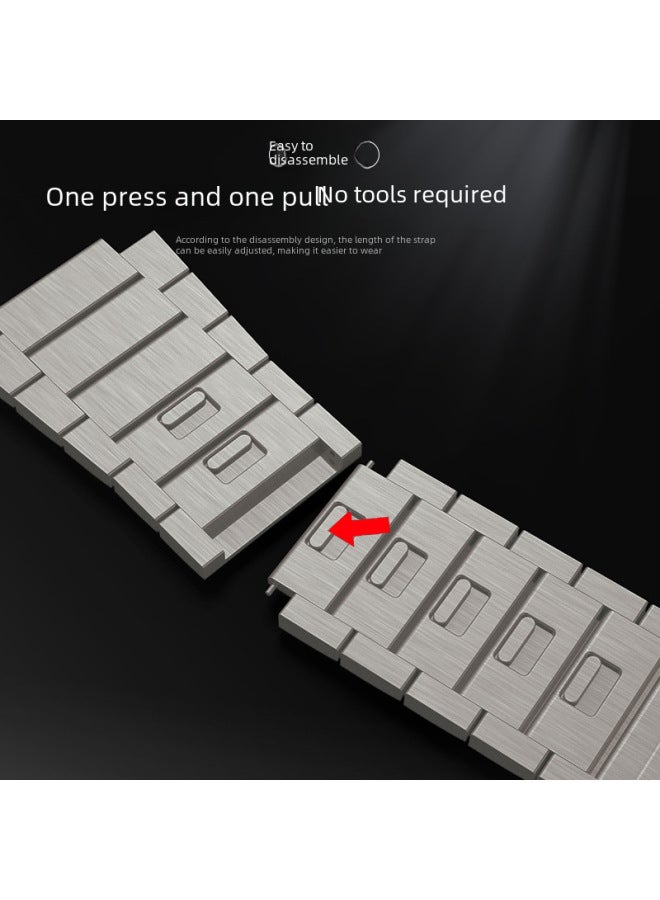 New Applicable Apple Watch Ultra Magnetic Buckle Metal Strap 49mm Detachable Stainless Steel Strap For Apple Watch - Image 4