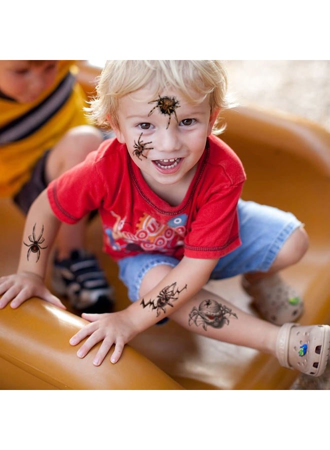 Hohamn Halloween Spider Temporary Tattoos, 12 Sheets Halloween Tattoos 3D Spider Tattoos for Kids Halloween Party Favors Festivals - Image 5