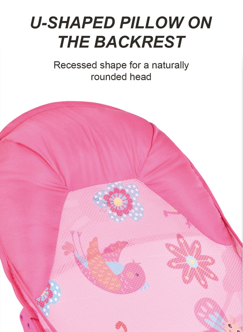 MaBaby Baby Bath Chair with Pillow/Pink /Non-functional, Age Standard 0+, Load Capacity 9kg - Image 2