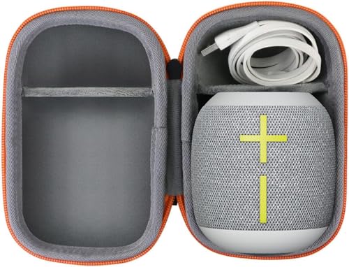 co2CREA Hard Travel Case Replacement for Ultimate Ears WONDERBOOM 4 WONDERBOOM Play WONDERBOOM 3 WONDERBOOM 2 Small Portable Wireless Bluetooth Speaker (Crushed Ice Grey Case) - Image 1