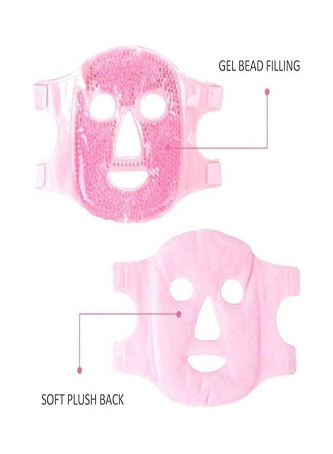 قناع الوجه بكريات الهلام للعلاج بالحرارة والبرودة - اللون السماوي - Image 3