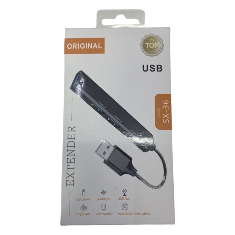 Applicable computer usb notebook extender four-in-one Multi-function HUB USB2.0 extender - Image 2