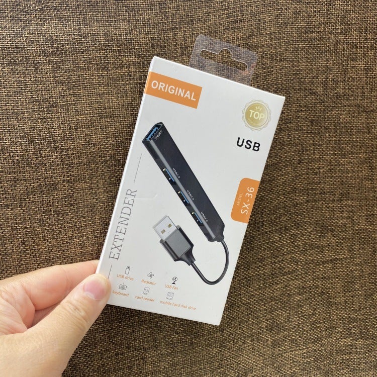 Applicable computer usb notebook extender four-in-one Multi-function HUB USB2.0 extender - Image 1